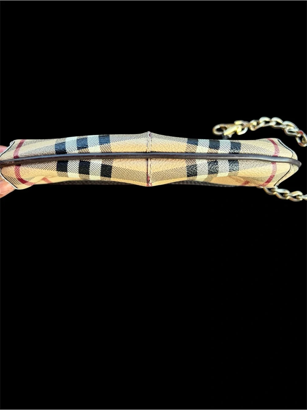 Vintage Burberry Clara Pochette Mini Shoulder Bag Canvas